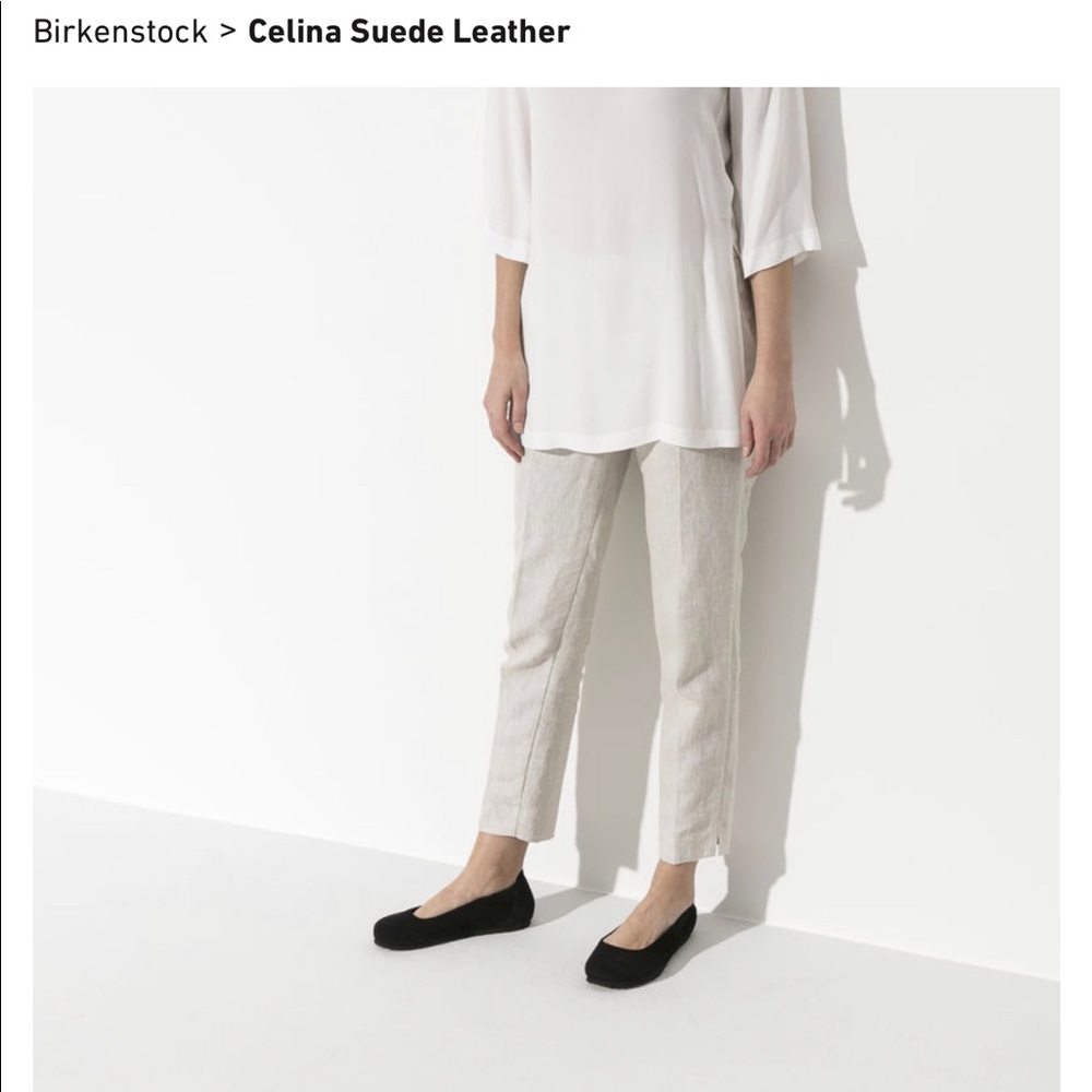 NWB: Birkenstock Celina II - Black Suede / SZ 38